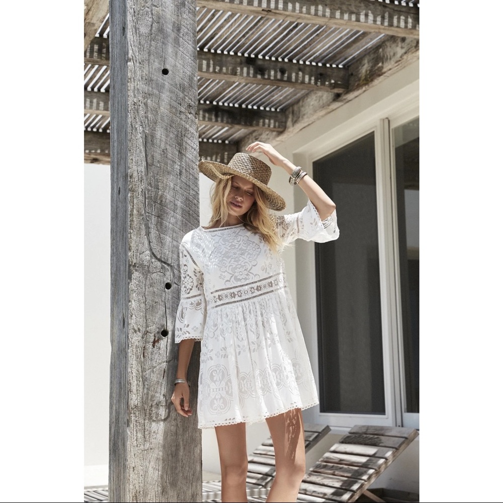 SOLD Spell & the Gypsy Clover Lace Mini Dress NWT